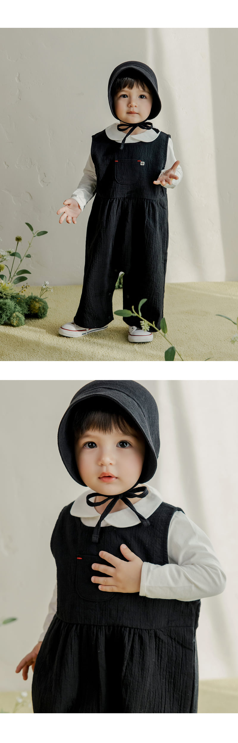 Kids Clara - Korean Baby Fashion - #babylifestyle - Karen Round Collar Baby Tee - 3