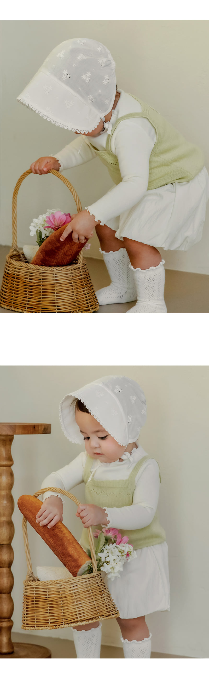 Kids Clara - Korean Baby Fashion - #babygirlfashion - Fleur Knit Baby Bustier - 4