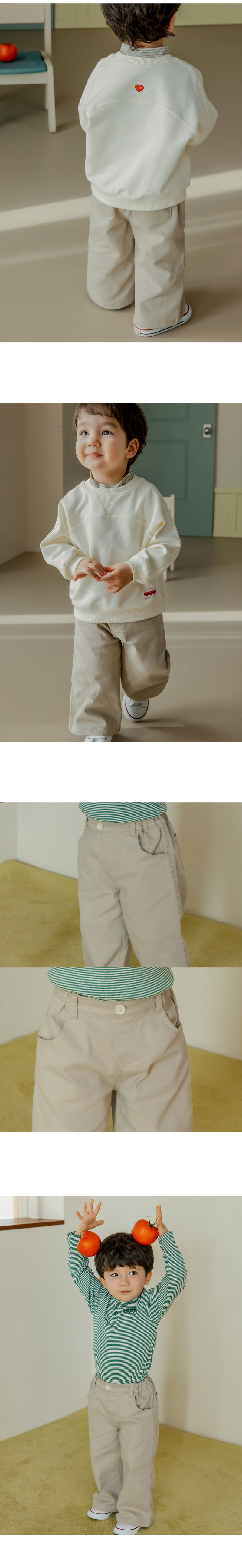 Kids Clara - Korean Baby Fashion - #babyoninstagram - Milk Wide Pants - 2