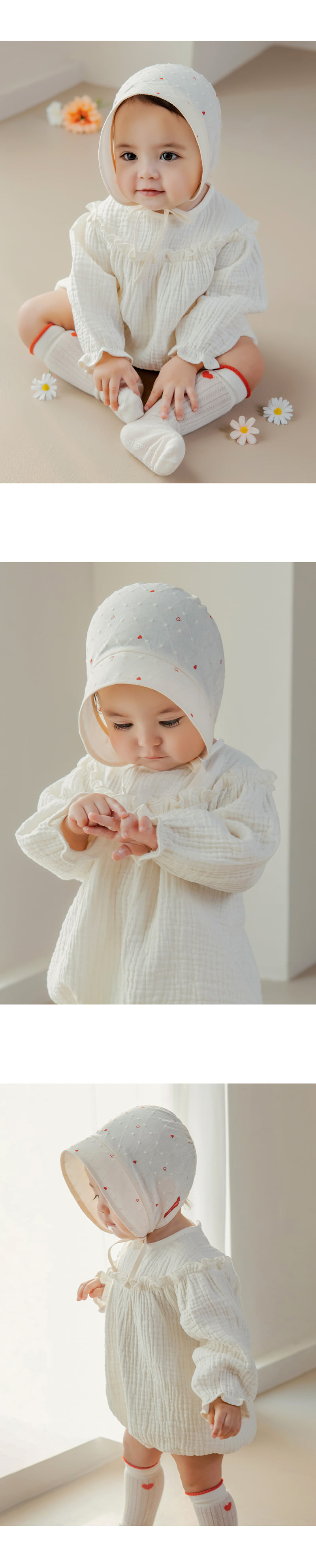 Kids Clara - Korean Baby Fashion - #babylifestyle - Ino Baby Bonnet - 4