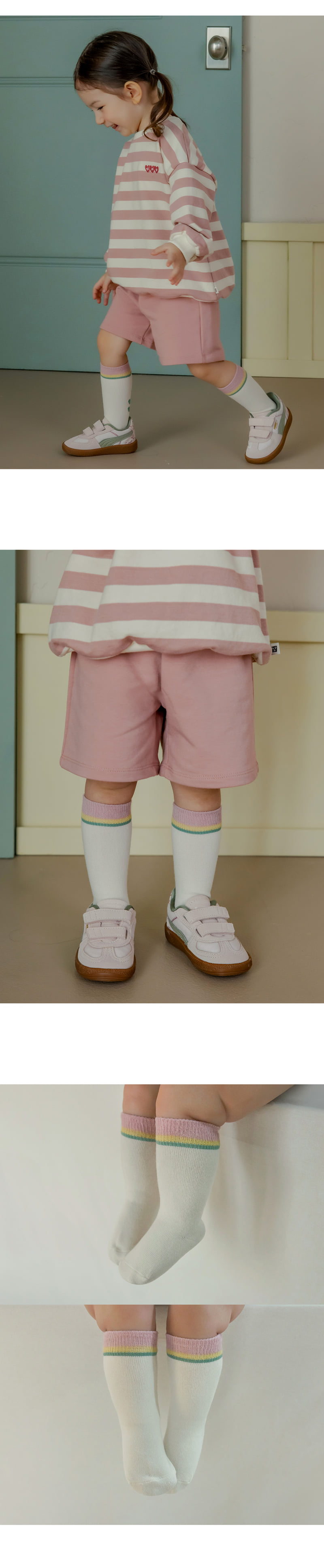 Kids Clara - Korean Baby Fashion - #babyootd - Aria Baby Knee Socks (set of 5) - 2