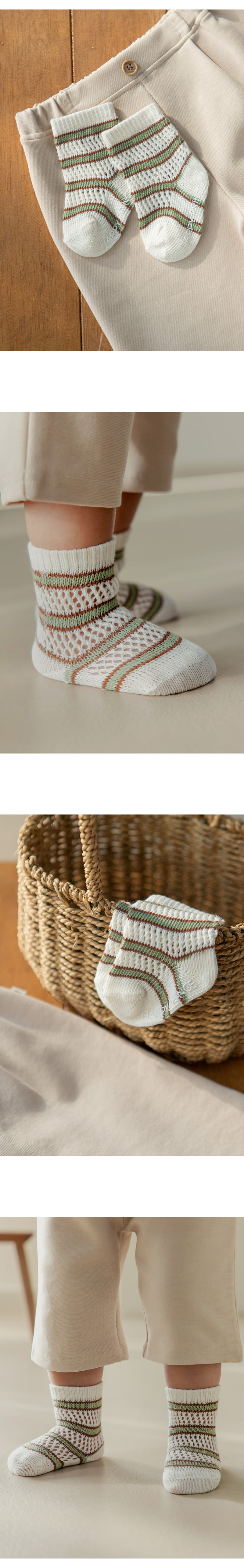 Kids Clara - Korean Baby Fashion - #babyootd - Zesty Socks (set of 5) - 3