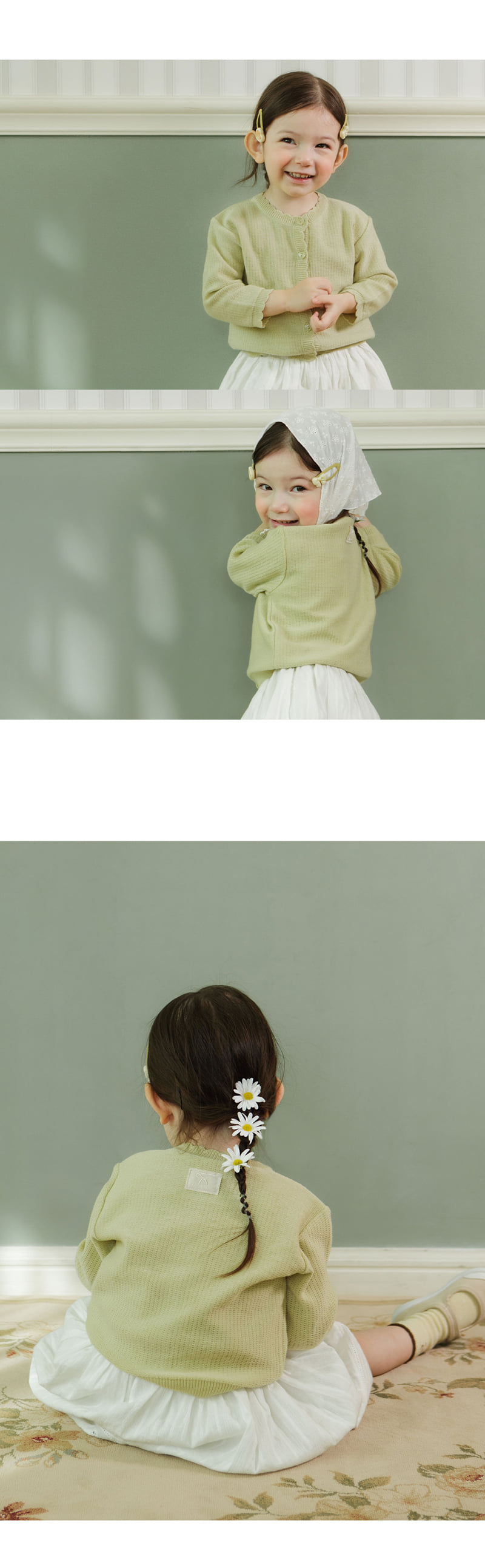 Kids Clara - Korean Baby Fashion - #babyootd - Fleur Knit Baby Cardigan - 5