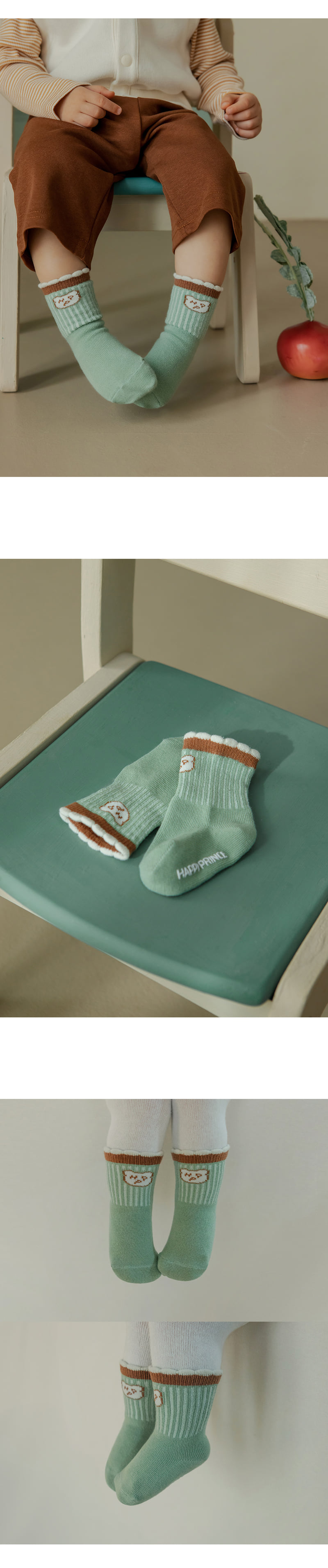 Kids Clara - Korean Baby Fashion - #babyoutfit - LB Baby Socks (set of 5) - 2