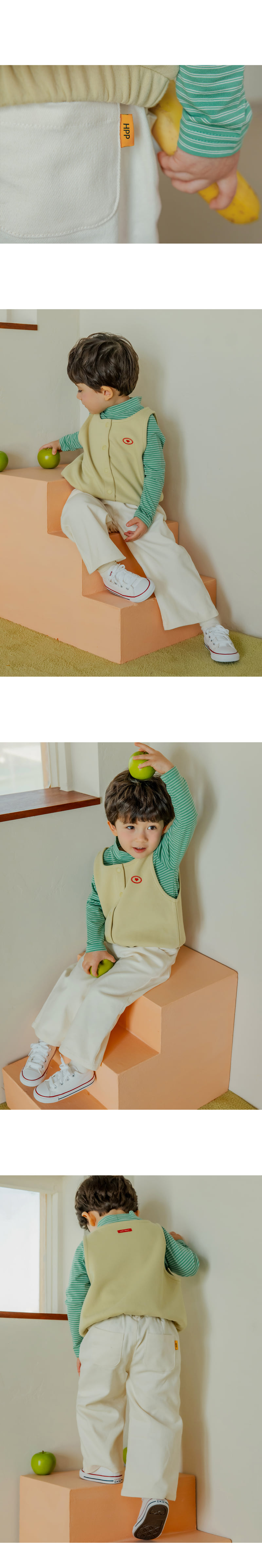 Kids Clara - Korean Baby Fashion - #babyoutfit - Milk Wide Pants - 5