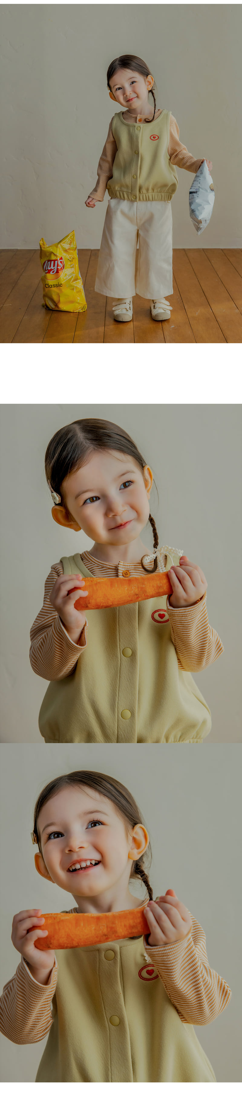 Kids Clara - Korean Baby Fashion - #babyoutfit - Pomelo Vest - 2