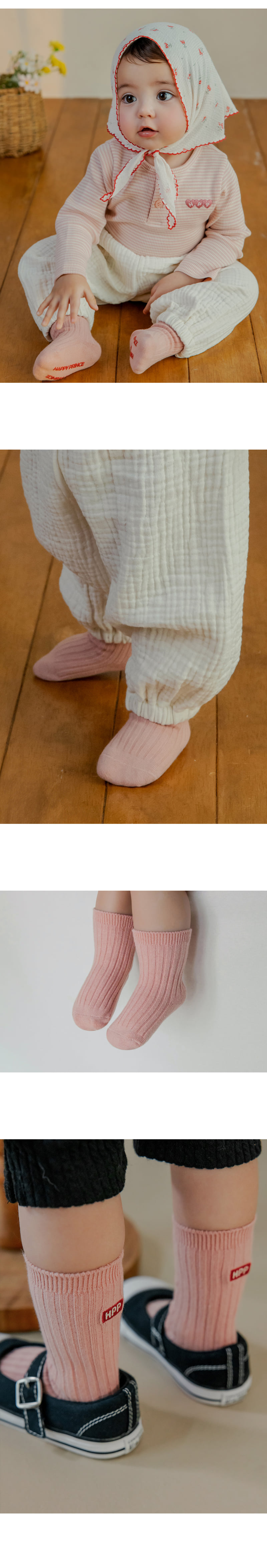 Kids Clara - Korean Baby Fashion - #babyoutfit - Minty Socks (set of 5) - 2