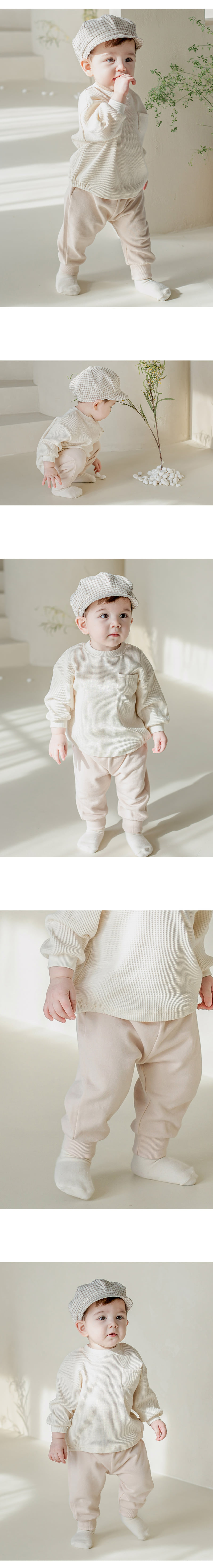 Kids Clara - Korean Baby Fashion - #babywear - Rowan Jogger Pants Cream Beige - 3
