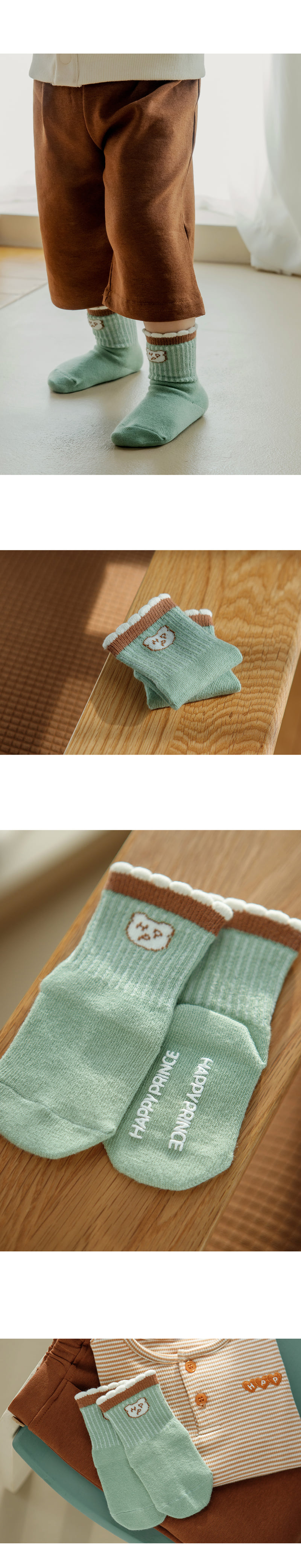 Kids Clara - Korean Baby Fashion - #babywear - LB Baby Socks (set of 5) - 3