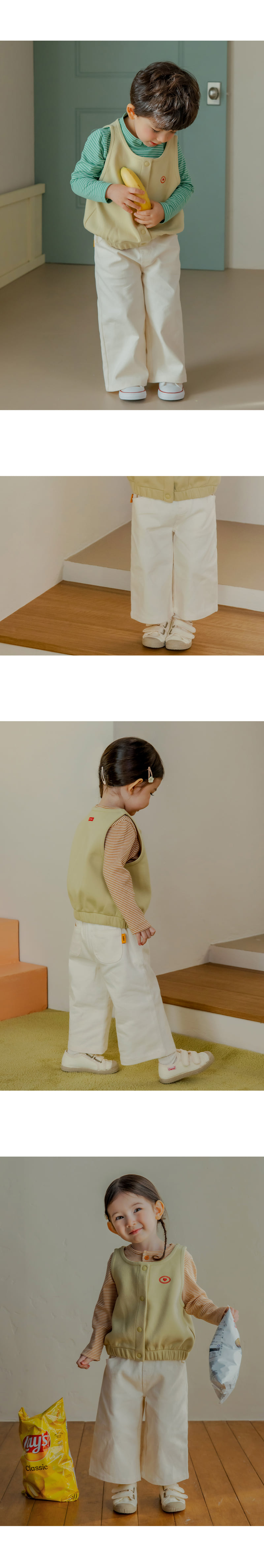 Kids Clara - Korean Baby Fashion - #babywear - Milk Wide Pants - 6