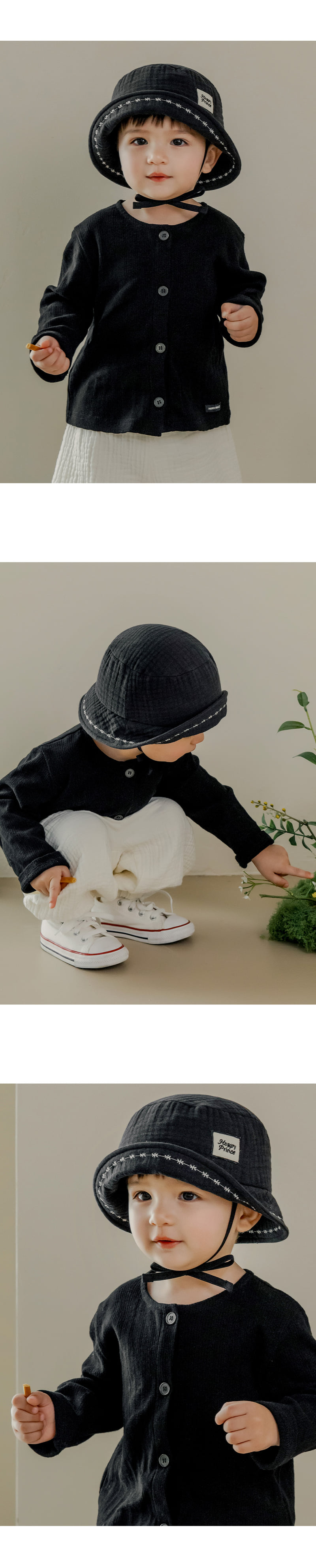 Kids Clara - Korean Baby Fashion - #babywear - Shade Baby Bucket Hat - 3