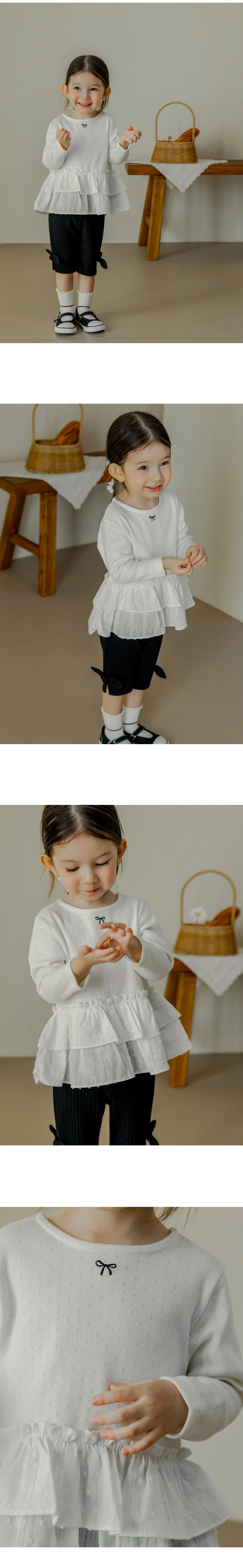 Kids Clara - Korean Baby Fashion - #babywear - Verbena Frill Tee - 2