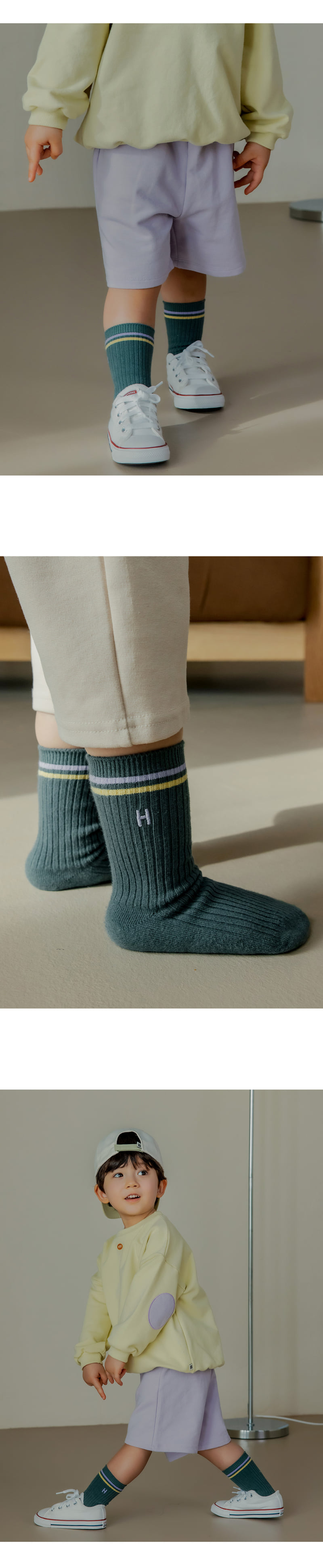 Kids Clara - Korean Baby Fashion - #onlinebabyboutique - Bibi Socks (set of 5) - 5