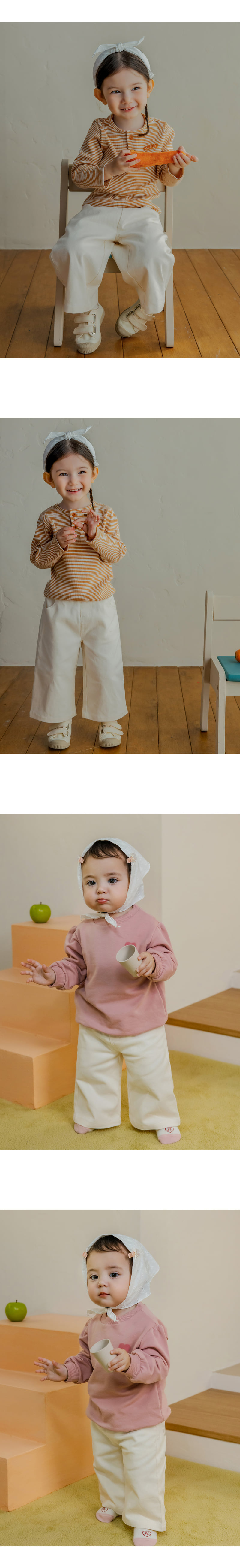 Kids Clara - Korean Baby Fashion - #onlinebabyboutique - Milk Wide Pants - 7