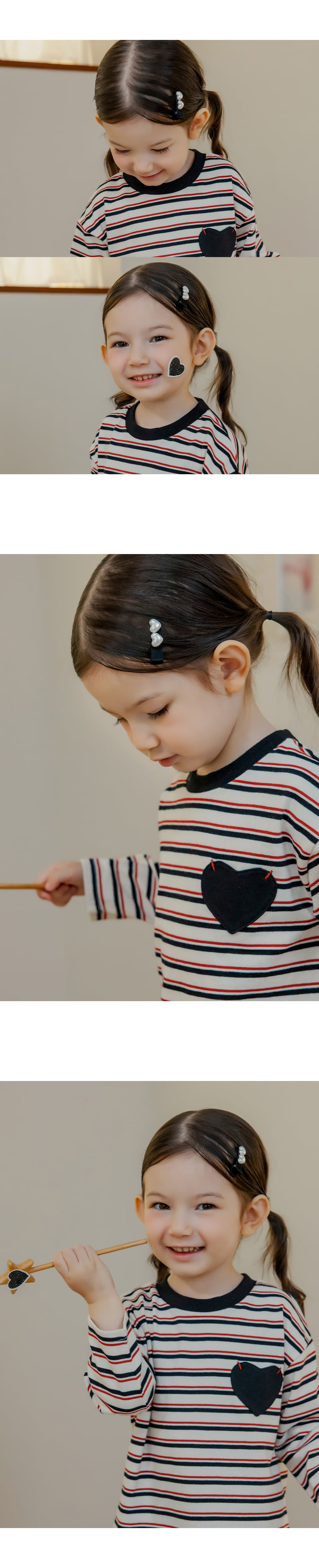 Kids Clara - Korean Baby Fashion - #onlinebabyboutique - Riya Baby Hairpin Set (set of 5) - 3