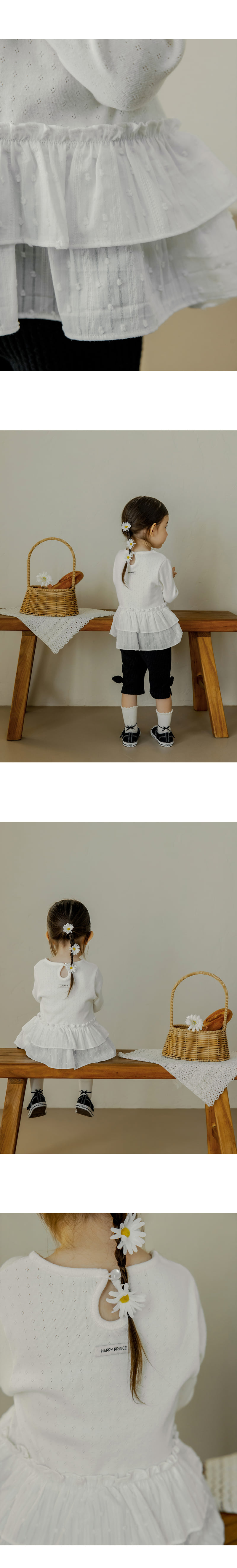 Kids Clara - Korean Baby Fashion - #onlinebabyboutique - Verbena Frill Tee - 3