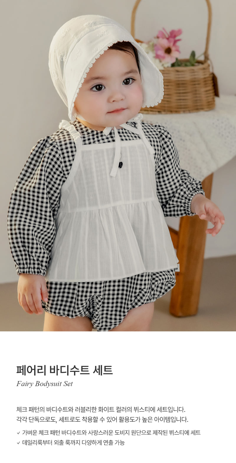 Kids Clara - Korean Baby Fashion - #onlinebabyboutique - Fairy Bodysuit Set