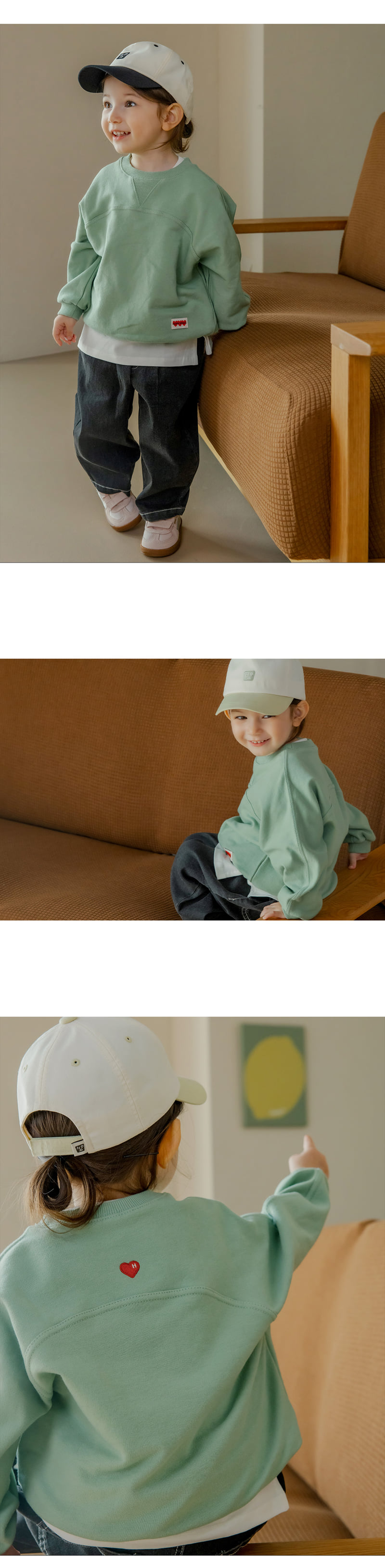 Kids Clara - Korean Baby Fashion - #onlinebabyshop - Denia Sweatshirt - 2
