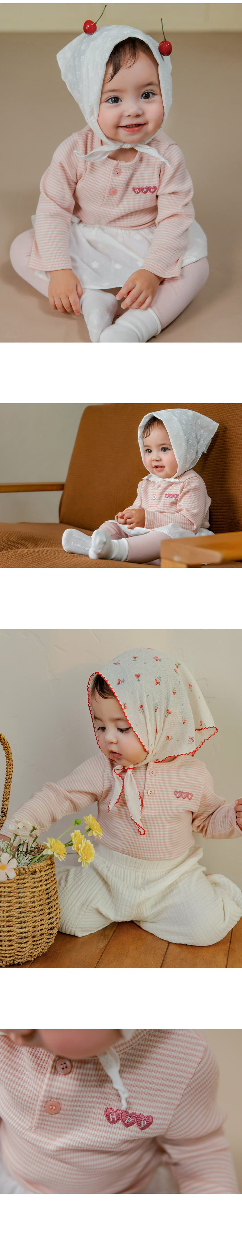 Kids Clara - Korean Baby Fashion - #smilingbaby - Basil Tee - 2