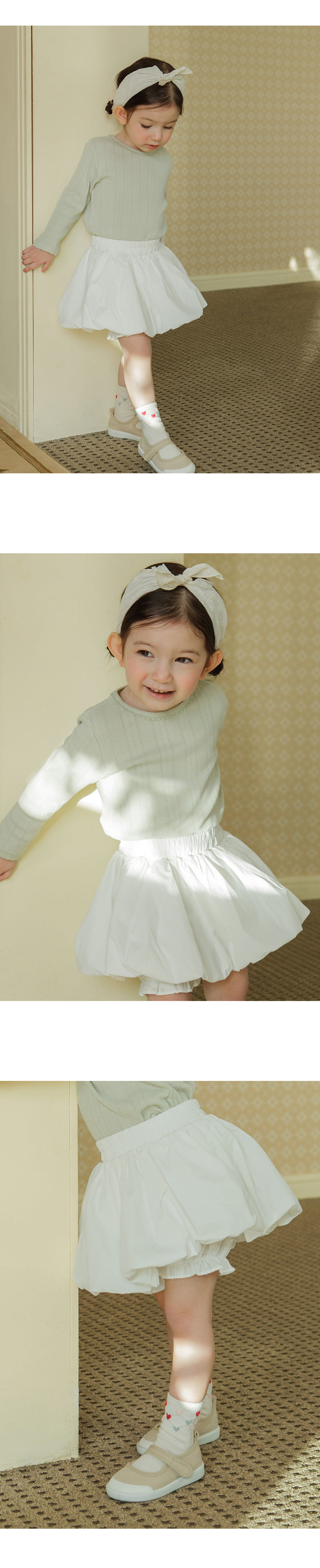 Kids Clara - Korean Baby Fashion - #smilingbaby - Fleur Balloon Baby Skirt Pants - 2