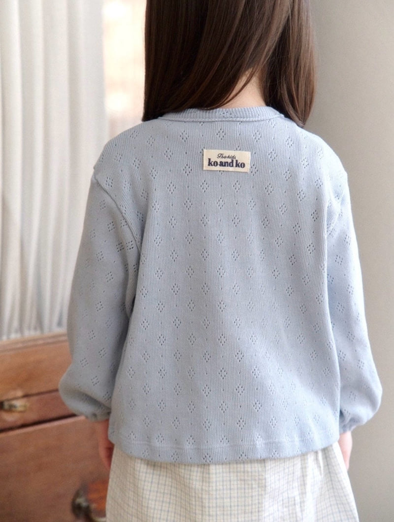 Ko And Ko - Korean Baby Fashion - #babyboutique - Eyelet Cardigan - 11
