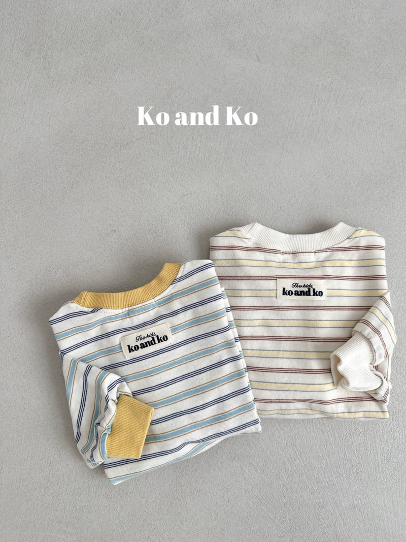 Ko And Ko - Korean Baby Fashion - #babyclothing - Double Stripe Tee