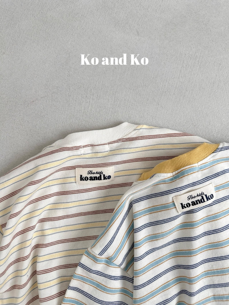 Ko And Ko - Korean Baby Fashion - #babyfashion - Double Stripe Tee - 2
