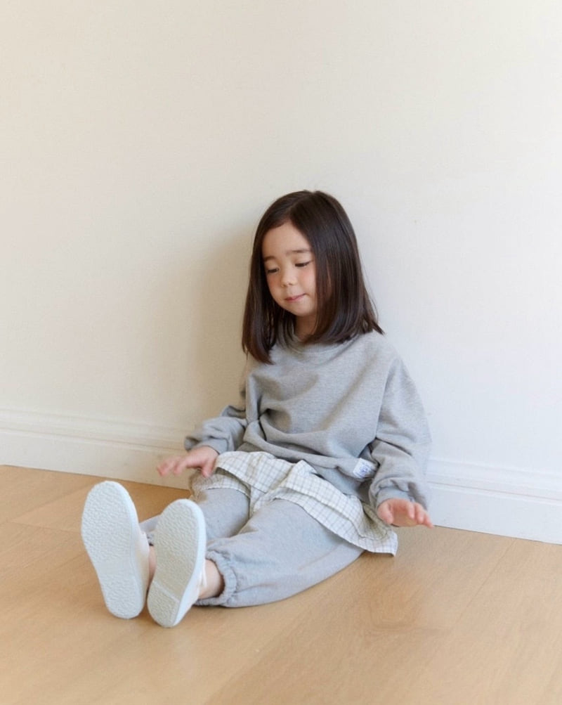 Ko And Ko - Korean Baby Fashion - #babyfever - Frill Jogger Pants Set (Melange) - 8