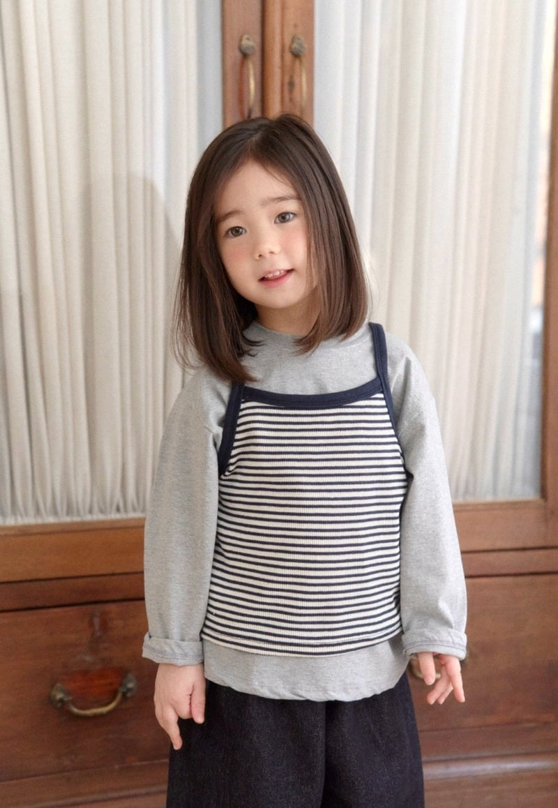 Ko And Ko - Korean Baby Fashion - #babygirlfashion - Stripe Sleeveless Top - 5