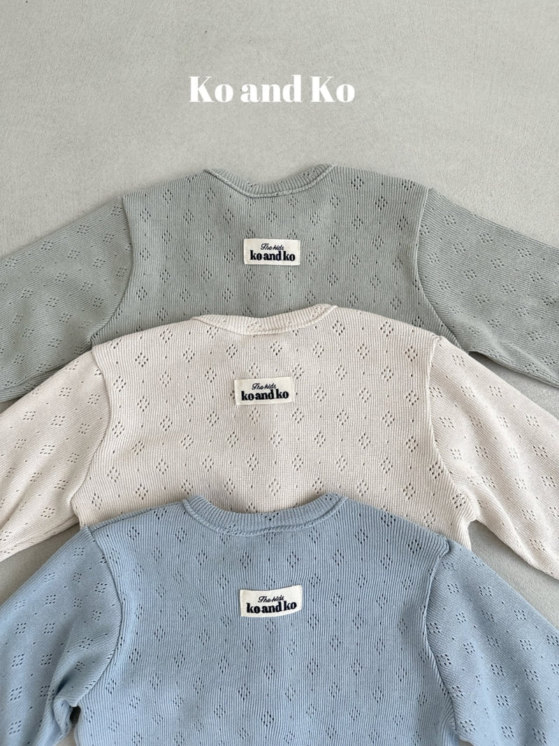 Ko And Ko - Korean Baby Fashion - #babygirlfashion - Eyelet Cardigan
