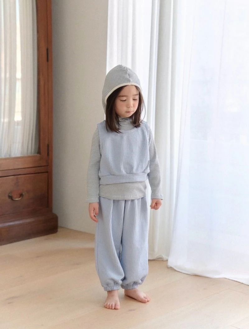 Ko And Ko - Korean Baby Fashion - #babylifestyle - Ribbed Stripe Hoodie - 8
