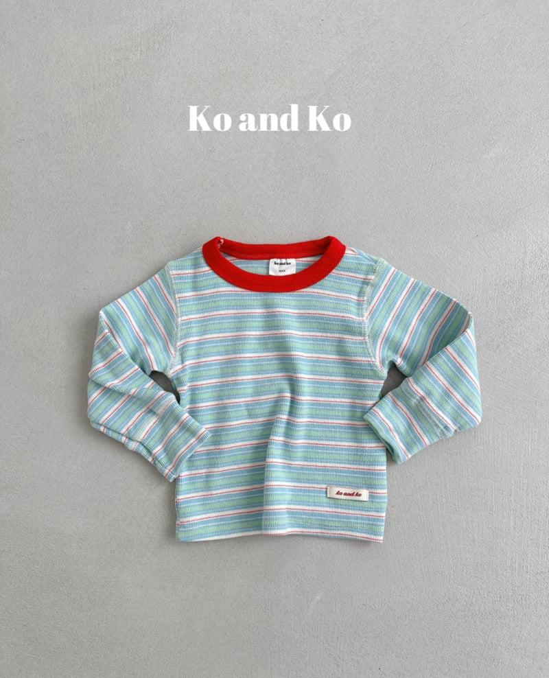 Ko And Ko - Korean Baby Fashion - #babylifestyle - Apple Ribbed Tee