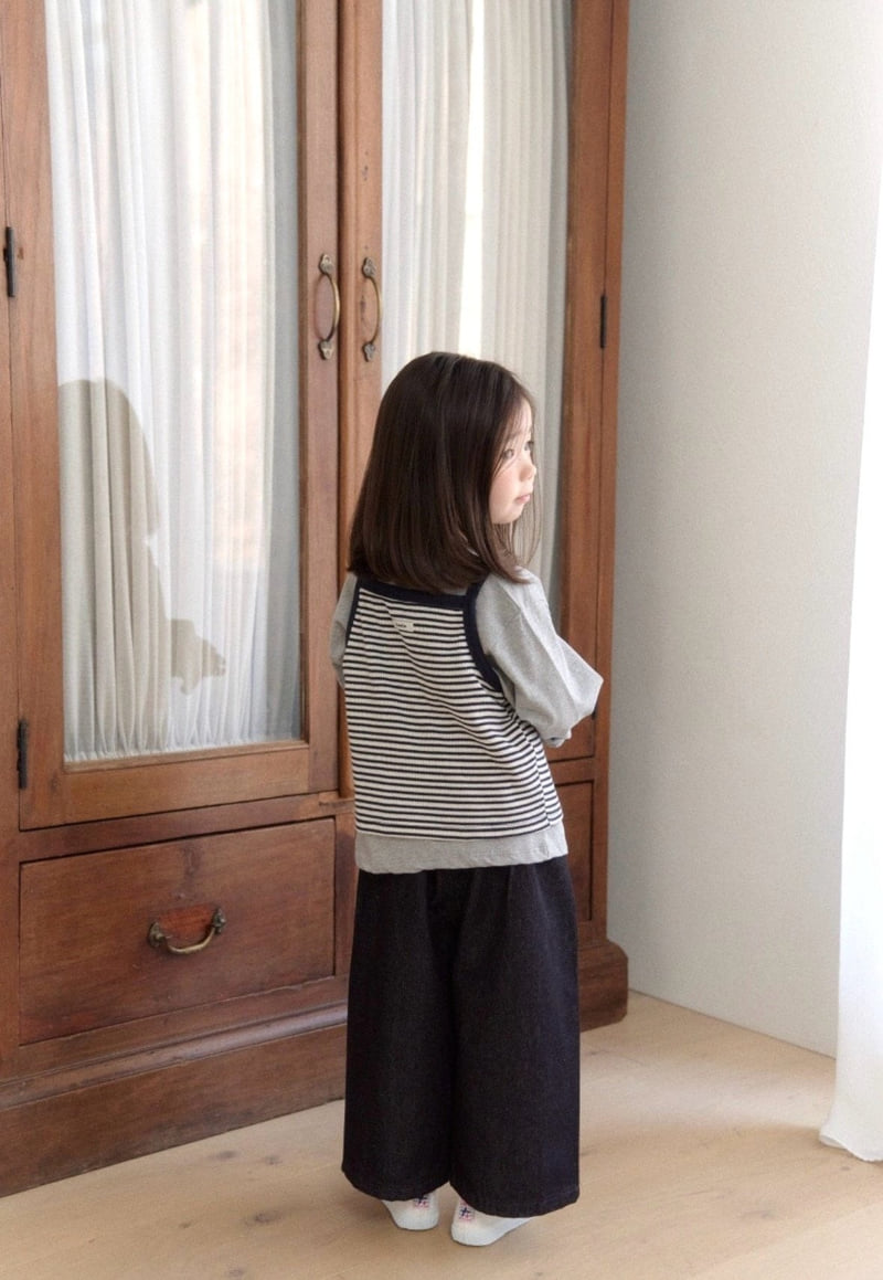 Ko And Ko - Korean Baby Fashion - #babyoninstagram - Stripe Sleeveless Top - 7