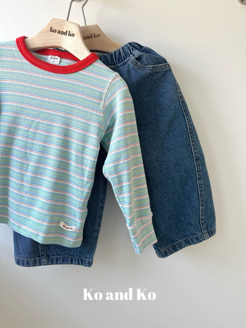 Ko And Ko - Korean Baby Fashion - #babyootd - Apple Ribbed Tee - 3