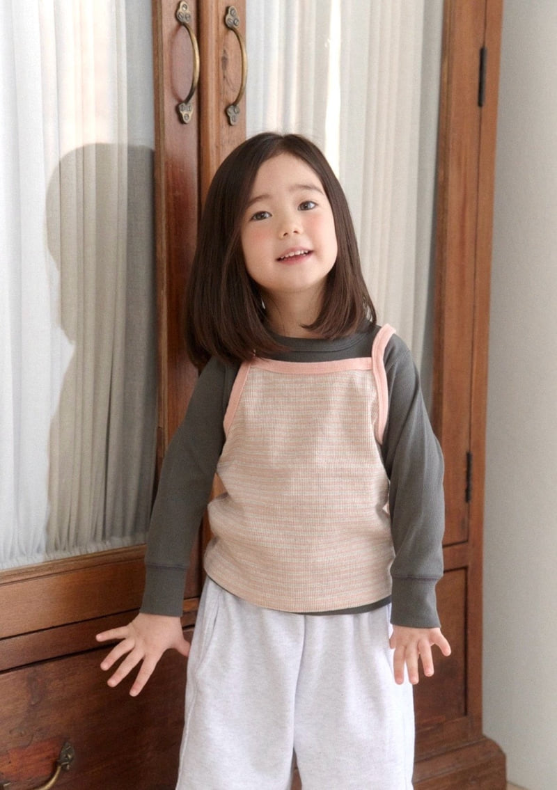 Ko And Ko - Korean Baby Fashion - #babyoutfit - Stripe Sleeveless Top - 9