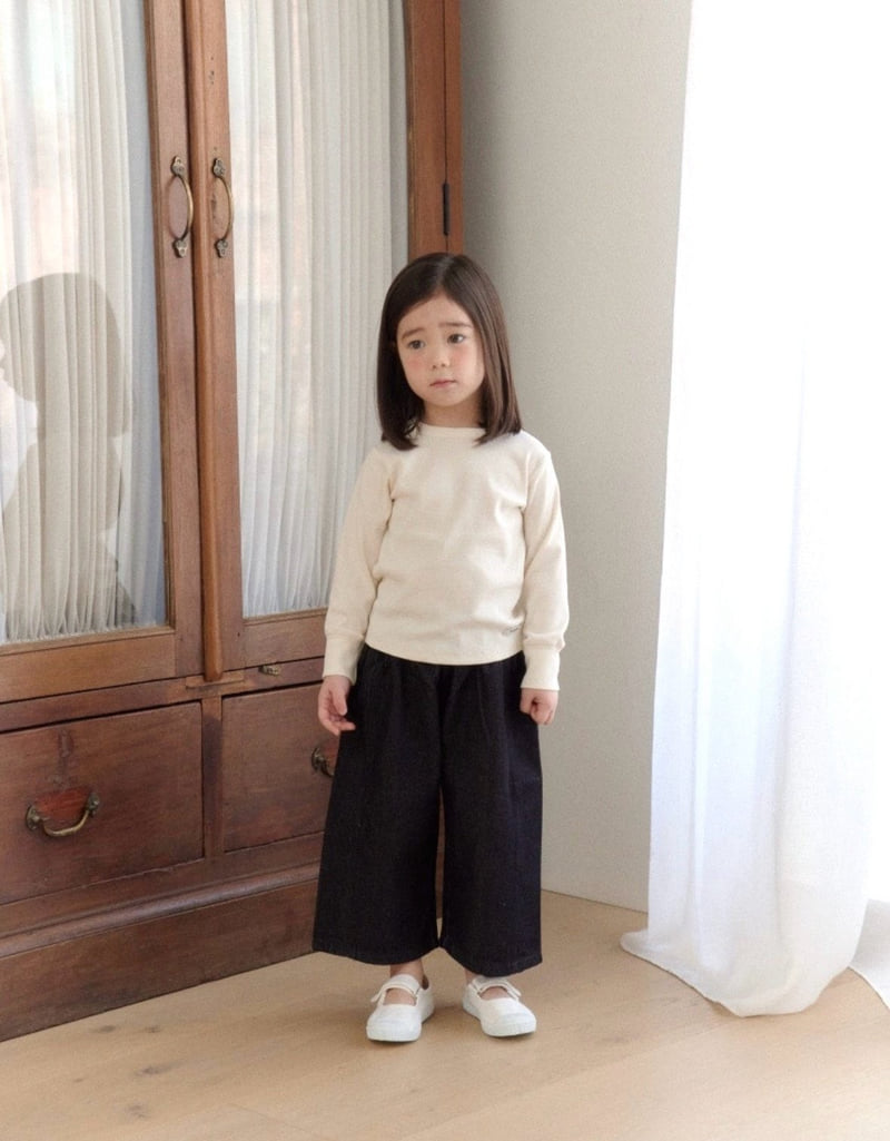 Ko And Ko - Korean Baby Fashion - #babyoutfit - Denim Wide Pants - 5