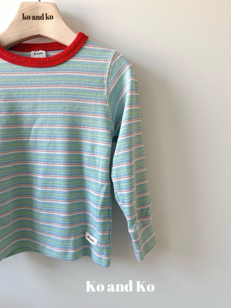 Ko And Ko - Korean Baby Fashion - #babyootd - Apple Ribbed Tee - 4