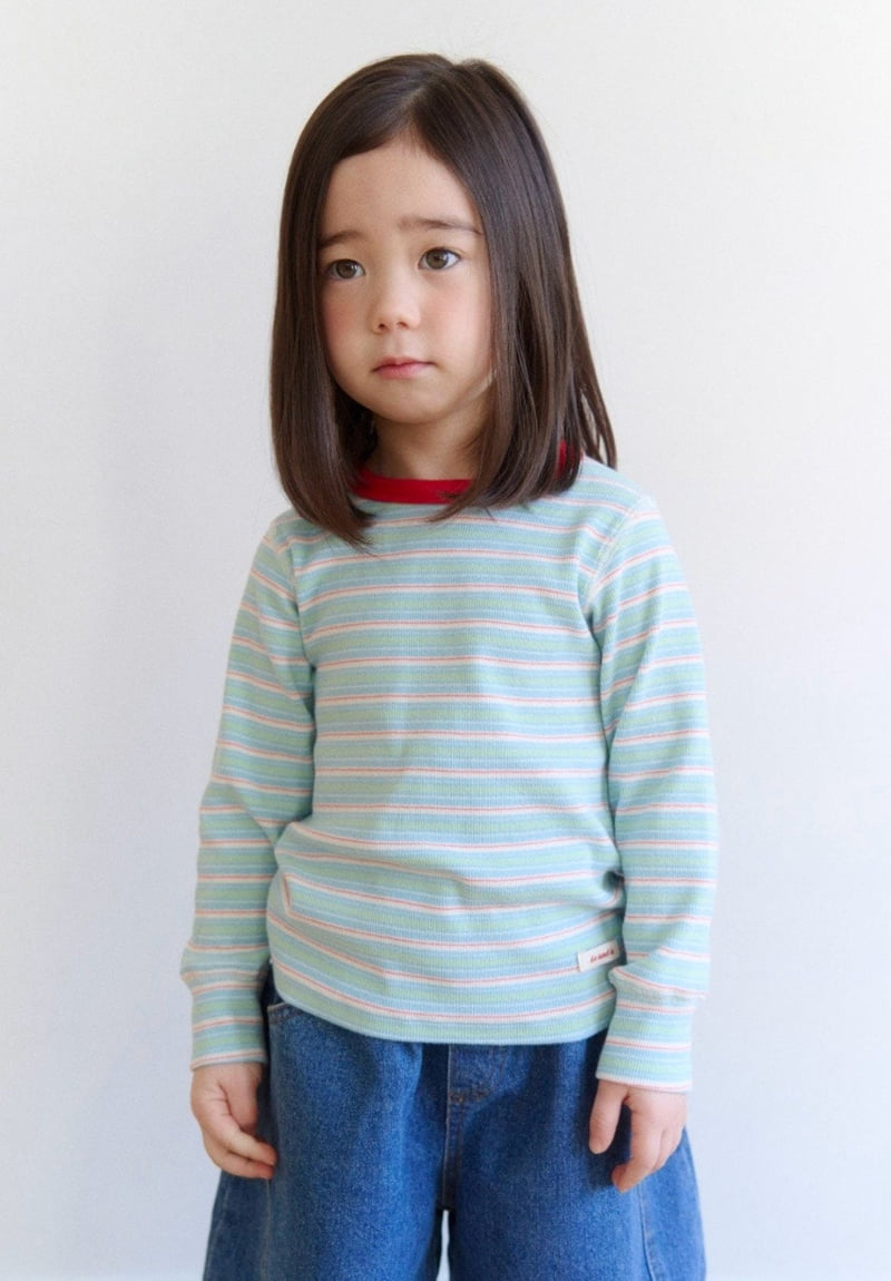 Ko And Ko - Korean Baby Fashion - #babyoutfit - Apple Ribbed Tee - 5