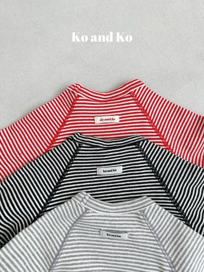 Ko And Ko - Korean Baby Fashion - #babyoutfit - Chewy Stripe Tee - 4