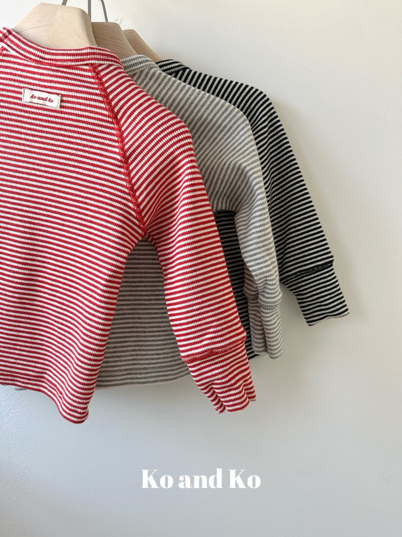 Ko And Ko - Korean Baby Fashion - #babywear - Chewy Stripe Tee - 5