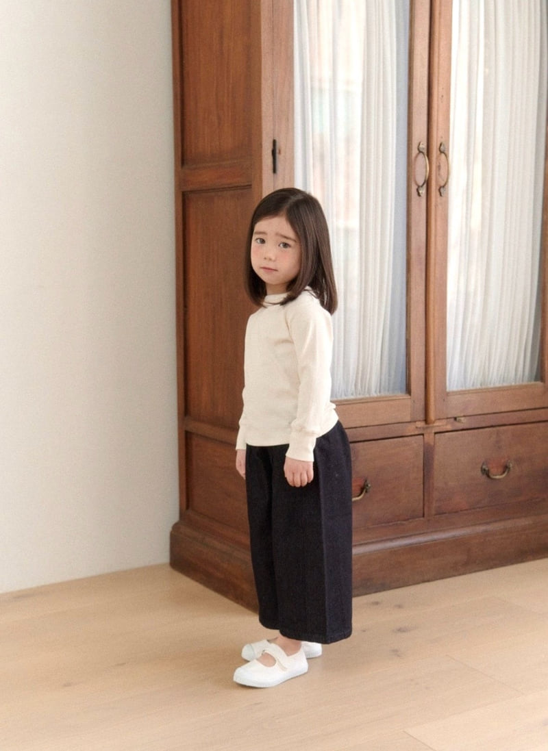 Ko And Ko - Korean Baby Fashion - #onlinebabyboutique - Denim Wide Pants - 7
