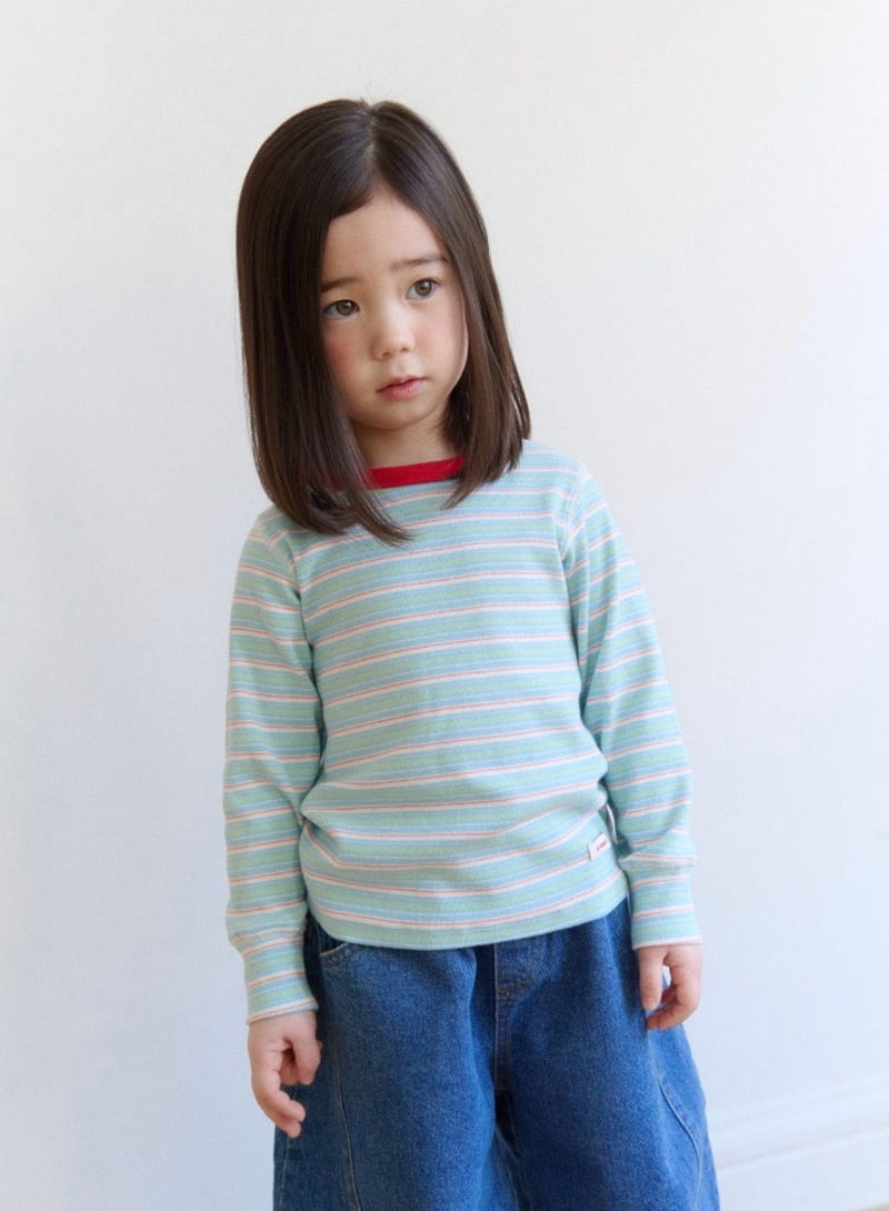 Ko And Ko - Korean Baby Fashion - #onlinebabyboutique - Apple Ribbed Tee - 7