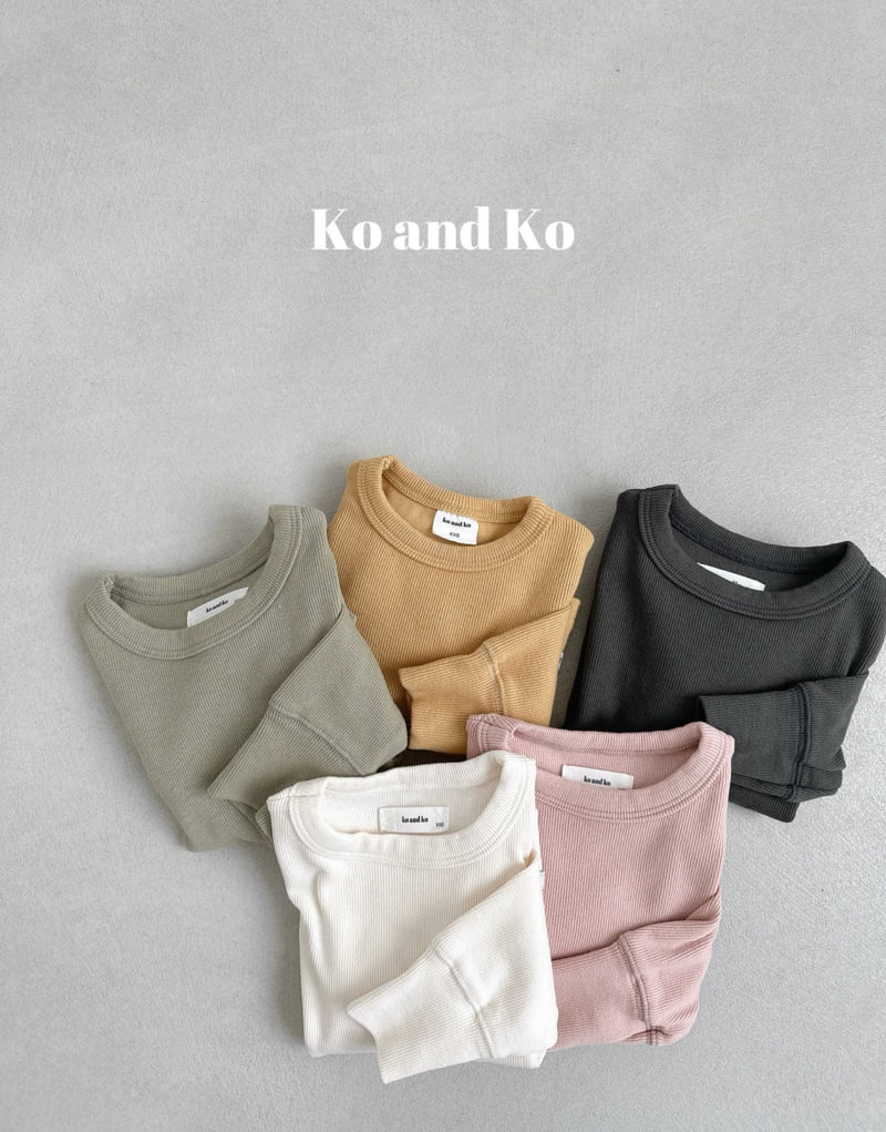 Ko And Ko - Korean Baby Fashion - #onlinebabyboutique - Comfy Ribbed Tee - 3