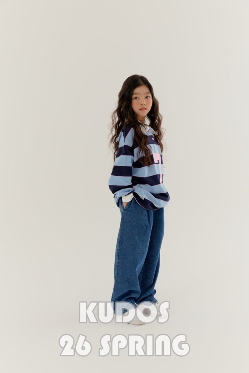 Kudos - Korean Children Fashion - #childrensboutique - Rugby Long Sleeve Collar Tee - 7