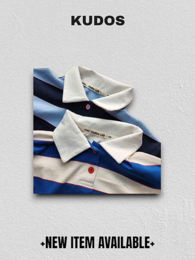 Kudos - Korean Children Fashion - #discoveringself - Rugby Long Sleeve Collar Tee - 9