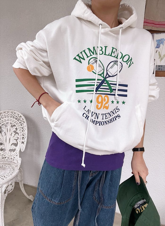 Lagrass - Korean Women Fashion - #momslook - Wimbledon Hoodie - 2