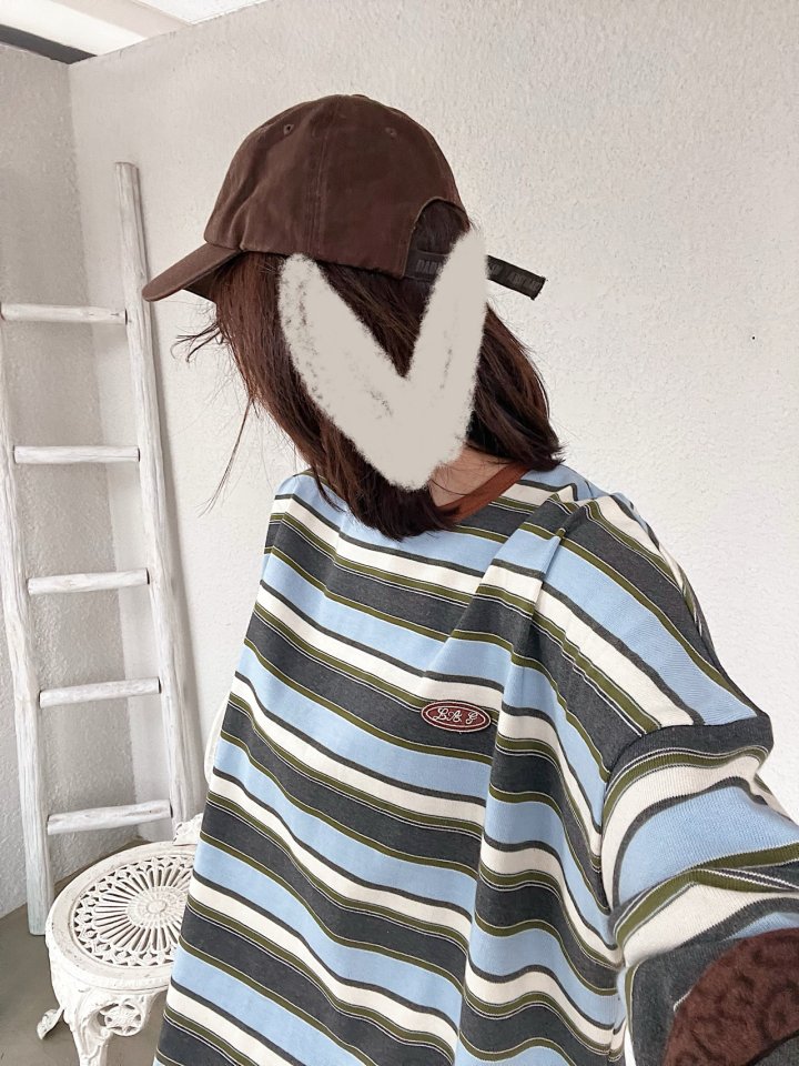 Lagrass - Korean Women Fashion - #momslook - Bera Stripe Tee