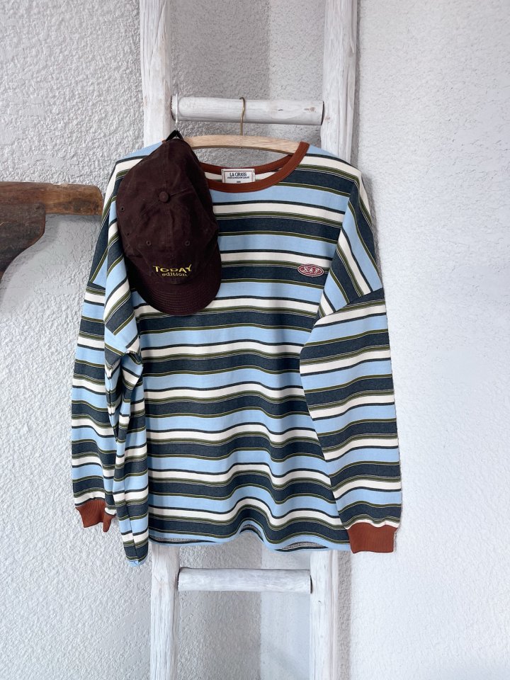 Lagrass - Korean Women Fashion - #momslook - Bera Stripe Tee - 3