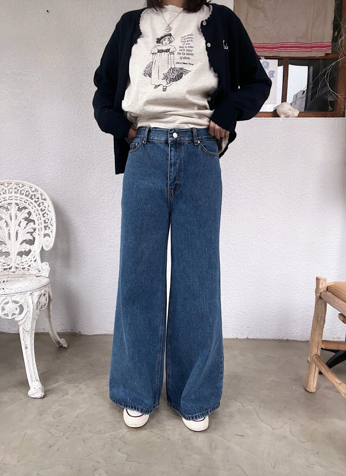 Lagrass - Korean Women Fashion - #momslook - Bor Denim - 2