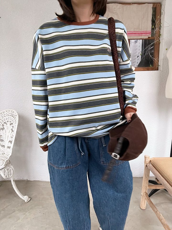 Lagrass - Korean Women Fashion - #womensfashion - Bera Stripe Tee - 2